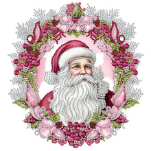 Load image into Gallery viewer, Diamond Painting - Partial Special Shaped - Pink Santa Claus (30*30CM)