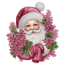 Load image into Gallery viewer, Diamond Painting - Partial Special Shaped - Pink Santa Claus (30*30CM)