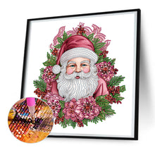 Load image into Gallery viewer, Diamond Painting - Partial Special Shaped - Pink Santa Claus (30*30CM)