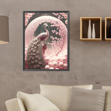 Load image into Gallery viewer, Diamond Painting - Full Round - Sakura tree peacock (30*40CM)