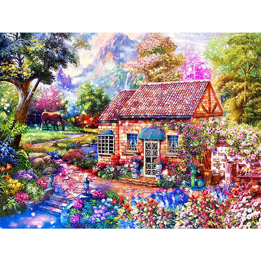 Diamond Painting - Full Square - suburban scene (40*30CM)