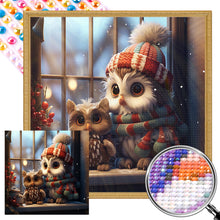 Load image into Gallery viewer, AB Diamond Painting - Full Round - winter night animals (40*40CM)
