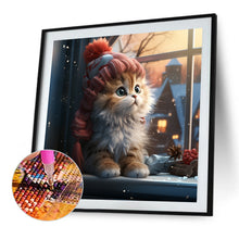 Load image into Gallery viewer, AB Diamond Painting - Full Round - winter night animals (40*40CM)