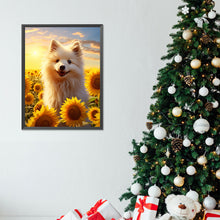 Load image into Gallery viewer, Diamond Painting - Full Round - sunflower dog (30*40CM)