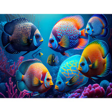 Load image into Gallery viewer, Diamond Painting - Full Square - deep sea fish (40*30CM)
