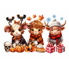 Load image into Gallery viewer, Diamond Painting - Full Round - halloween yak (40*30CM)