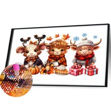 Load image into Gallery viewer, Diamond Painting - Full Round - halloween yak (40*30CM)