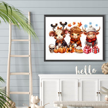 Load image into Gallery viewer, Diamond Painting - Full Round - halloween yak (40*30CM)
