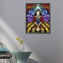 Load image into Gallery viewer, Diamond Painting - Full Round - Cartoon Princess Stained Glass Art (40*50CM)