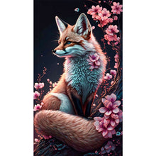 Load image into Gallery viewer, Diamond Painting - Full Square - Peach Blossom Fox (40*70CM)