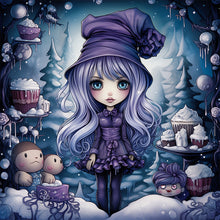 Load image into Gallery viewer, AB Diamond Painting - Full Round - winter girl (40*40CM)