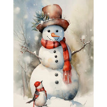 Load image into Gallery viewer, Diamond Painting - Full Round - Christmas snowman (30*40CM)
