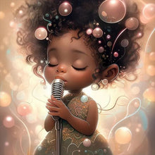 Load image into Gallery viewer, Diamond Painting - Full Round - curly hair girl (30*30CM)