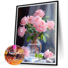 Load image into Gallery viewer, Diamond Painting - Full Round - Pink Rose (30*40CM)