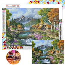 Load image into Gallery viewer, Diamond Painting - Full Square - waterfall country (40*30CM)
