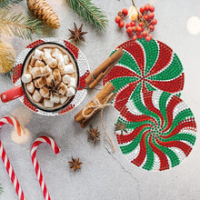 Load image into Gallery viewer, 8PCS Diamond Painting Art Coaster Kit with Holder (Christmas Daze)