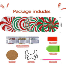 Load image into Gallery viewer, 8PCS Diamond Painting Art Coaster Kit with Holder (Christmas Daze)