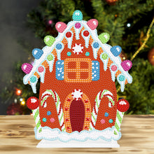 Load image into Gallery viewer, Round Diamond Art Table Decor Desktop Diamond Painting Ornament Candy House (#1)