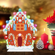 Load image into Gallery viewer, Round Diamond Art Table Decor Desktop Diamond Painting Ornament Candy House (#1)