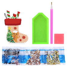 Load image into Gallery viewer, Desktop Round Diamond Painting Ornament Acrylic Xmas Stocking (#2)