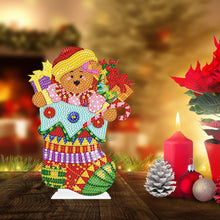 Load image into Gallery viewer, Desktop Round Diamond Painting Ornament Acrylic Xmas Stocking (#4)