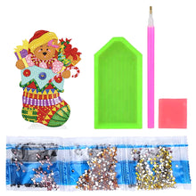 Load image into Gallery viewer, Desktop Round Diamond Painting Ornament Acrylic Xmas Stocking (#4)