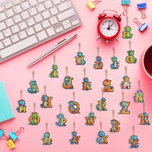 Load image into Gallery viewer, 26PCS Special Shape Diamond Art Keyring 26Letters for Adult Kid Handbag Decor