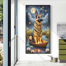 Load image into Gallery viewer, Diamond Painting - Full Round - Wolfdog on the boat (40*70CM)