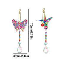 Load image into Gallery viewer, Suncatcher Diamond Drawing Hanging Ornament Kit (Butterfly Hummingbird)