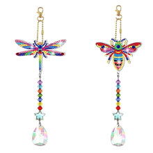 Load image into Gallery viewer, Suncatcher Diamond Drawing Hanging Ornament Kit (Dragonfly Bee)