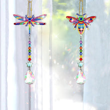 Load image into Gallery viewer, Suncatcher Diamond Drawing Hanging Ornament Kit (Dragonfly Bee)