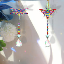 Load image into Gallery viewer, Suncatcher Diamond Drawing Hanging Ornament Kit (Dragonfly Bee)