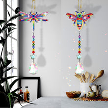 Load image into Gallery viewer, Suncatcher Diamond Drawing Hanging Ornament Kit (Dragonfly Bee)