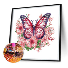 Load image into Gallery viewer, Diamond Painting - Partial Special Shaped - garden butterfly (30*30CM)