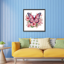 Load image into Gallery viewer, Diamond Painting - Partial Special Shaped - garden butterfly (30*30CM)