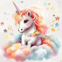 Load image into Gallery viewer, Diamond Painting - Full Round - colorful cloud unicorn (30*30CM)