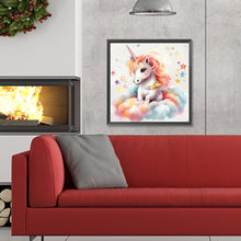 Load image into Gallery viewer, Diamond Painting - Full Round - colorful cloud unicorn (30*30CM)