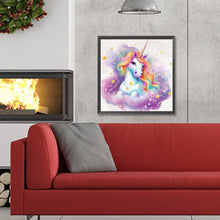 Load image into Gallery viewer, Diamond Painting - Full Round - colorful cloud unicorn (30*30CM)