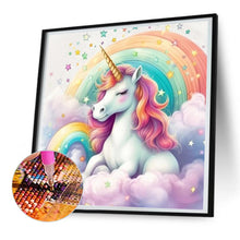 Load image into Gallery viewer, Diamond Painting - Full Round - colorful cloud unicorn (30*30CM)