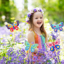 Load image into Gallery viewer, 8PCS Diamond Painting Garden Stakes Decor for Garden Decor (Butterfly)