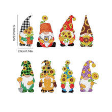 Load image into Gallery viewer, 8PCS Diamond Painting Garden Stakes Decor for Garden Decor (Dwarf Elf)