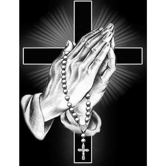 Diamond Painting - Full Square - Lord bless you cross (30*40CM)
