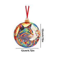 Load image into Gallery viewer, 8PCS Double Sided Diamond Drawing Hanging Ornament Colourful Cat 12x12cm