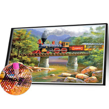 Load image into Gallery viewer, Diamond Painting - Full Round - steam train (40*30CM)