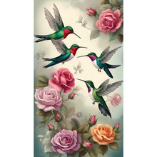 Load image into Gallery viewer, Diamond Painting - Full Round - Birds singing and flowers fragrant (40*70CM)