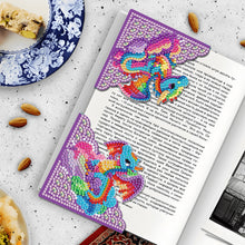 Load image into Gallery viewer, 4PCS Special Shape+Round Diamond Painting Bookmark Kits Kits(Rainbow Pteranodon)