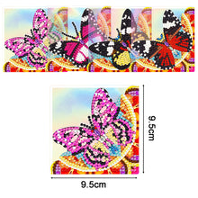 Load image into Gallery viewer, 4PCS Special Shape+Round Diamond Painting Bookmark Kits Kits (Garden Butterfly)