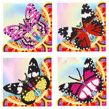 Load image into Gallery viewer, 4PCS Special Shape+Round Diamond Painting Bookmark Kits Kits (Garden Butterfly)