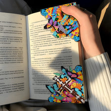 Load image into Gallery viewer, 4PCS Special Shape+Round Diamond Painting Bookmark Kits Kits(Butterfly Crucifix)