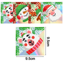 Load image into Gallery viewer, 4PCS Special Shape+Round Diamond Painting Bookmark Kits Kits(Cartoon Snowman #7)